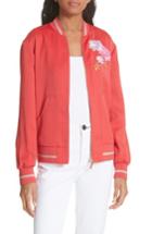 Women's Ted Baker London Ruuthe Chinoiserie Embroidery Jacket - Red