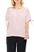 Women's Two By Vince Camuto Drop Shoulder Lace-up Sleeve Linen Top - Pink