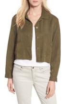 Women's Eileen Fisher Crop Twill Jacket - Green