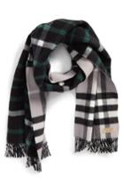 Women's Burberry Wool & Cashmere Duffle Scarf, Size - Black