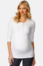 Women's Rosie Pope 'rosie' Maternity Henley Tee - White