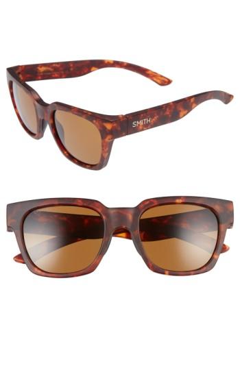 Men's Smith 'comstock' 52mm Polarized Sunglasses - Matte Vintage Havana