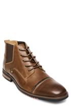Men's Steve Madden Murdock Cap Toe Boot .5 M - Brown