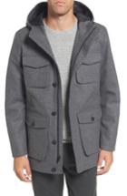 Men's Vince Camuto Hooded Jacket With Removable Bib - Grey