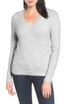 Petite Women's Halogen Tie Back Sweater P - Grey