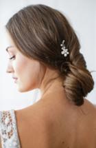 Brides & Hairpins Nahla Pearl & Crystal Flower Pin