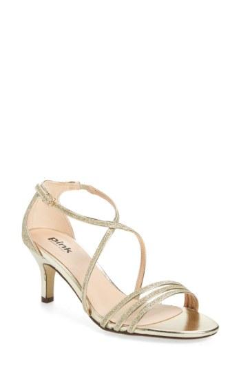 Women's Paradox London Pink 'isla' Glitter Sandal M - Metallic