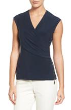 Women's Chaus Zip Faux Wrap Top