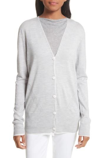 Women's Rag & Bone Alyssa Merino Wool Cardigan - Grey