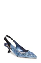 Women's Miu Miu Slingback Pump Us / 35eu - Metallic