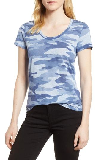 Women's Vince Camuto Camouflage Print Tee - Blue