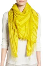Women's Eileen Fisher Maltinto Organic Cotton & Modal Scarf, Size - Yellow