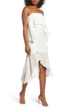 Women's C/meo Collective Sacrifices Ruched Off The Shoulder Dress - Ivory