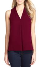 Women's Vince Camuto Sleeveless V-neck Blouse - Pink