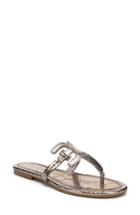Women's Sam Edelman Carter Thong M - Metallic