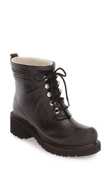 Women's Ilse Jacobsen Waterproof Lace-up Short Snow/rain Boot