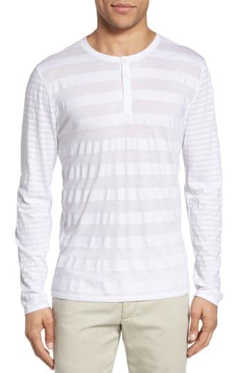 Men's Zachary Prell Redwood Pima Cotton Henley, Size - White