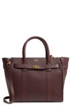 Mulberry Small Bayswater Leather Satchel - Burgundy