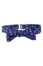 Men's Ted Baker London Ombre Flower Silk Bow Tie, Size - Blue