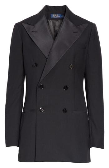 Women's Polo Ralph Lauren Double Breasted Blazer - Black