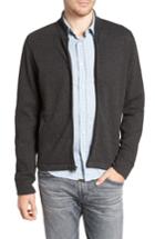 Men's Billy Reid Giles Slim Fit Zip-up Sweatshirt - Blue