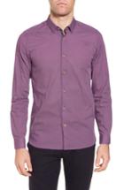 Men's Ted Baker London Merigeo Print Sport Shirt (s) - Purple