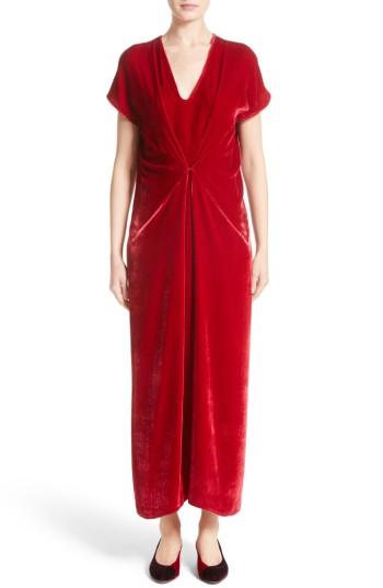 Women's Zero + Maria Cornejo Sana Velvet Dress - Red