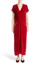 Women's Zero + Maria Cornejo Sana Velvet Dress - Red