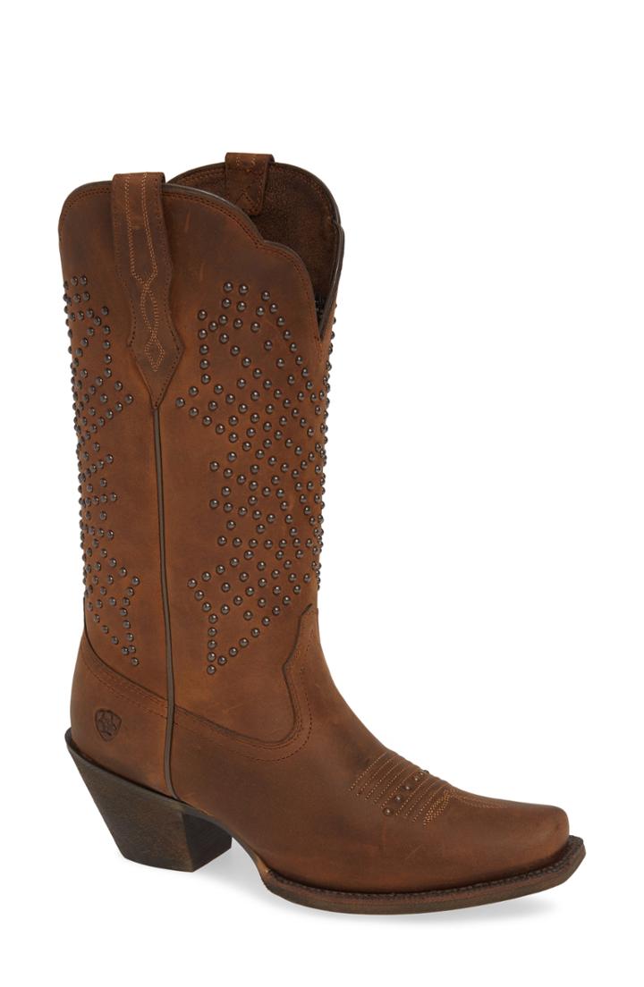 Women's Ariat Lakyn Western Boot M - Brown
