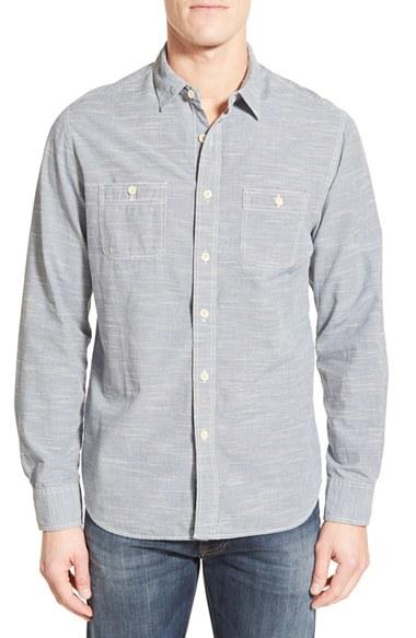 Men's Grayers 'workshirt' Trim Fit Stripe Sport Shirt