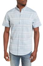 Men's 1901 Jacquard Trim Fit Sport Shirt - Blue