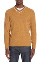 Men's Z Zegna Trim Fit V-neck Wool & Cashmere Sweater - Yellow