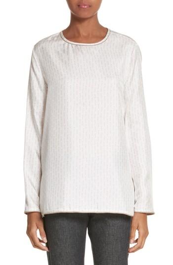 Women's Max Mara Curt Silk Blouse - Pink
