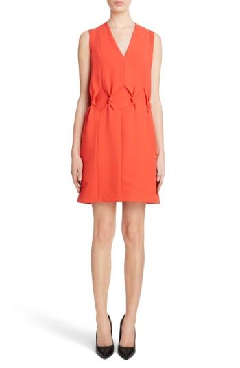 Women's Victoria, Victoria Beckham Knot Front Dress - Red