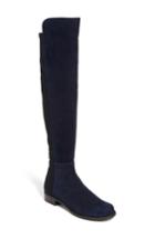 Women's Stuart Weitzman 5050 Over The Knee Leather Boot .5 M - Blue
