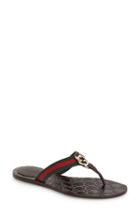 Women's Gucci 'gg' Logo Sandal .5us / 36.5eu - Brown