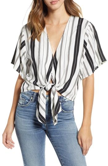 Women's Amuse Society Bedside Manner Tie Waist Top