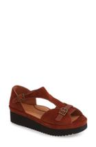 Women's L'amour Des Pieds 'audric' Platform T-strap Sandal M - Brown