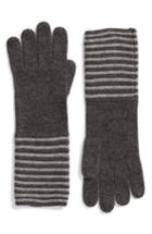 Women's Michael Michael Kors Double Links Wool & Cashmere Gloves, Size - Grey
