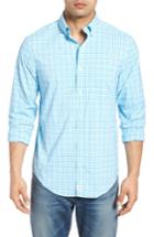 Men's Vineyard Vines Tipsy Bar Classic Fit Stretch Plaid Sport Shirt - Blue