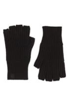 Men's Rag & Bone Ace Cashmere Knit Fingerless Gloves, Size - Black