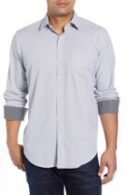 Men's Bugatchi Classic Fit Performance Sport Shirt - Grey