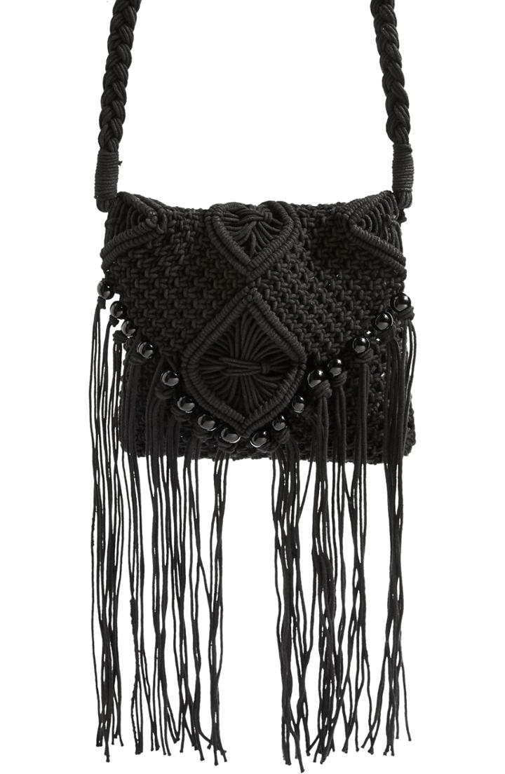Topshop Macrame Crossbody Bag -