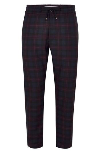 Men's Topman Classic Fit Check Woven Jogger Pants X 32 - Purple