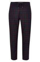 Men's Topman Classic Fit Check Woven Jogger Pants X 32 - Purple