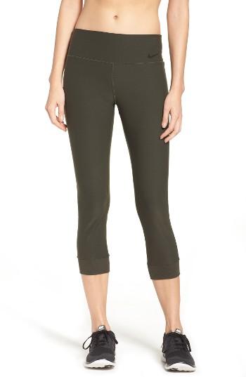Women's Nike Power Legend Training Capris - Green