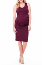 Women's Ingrid & Isabel Ruched Maternity Tank Dress - Red