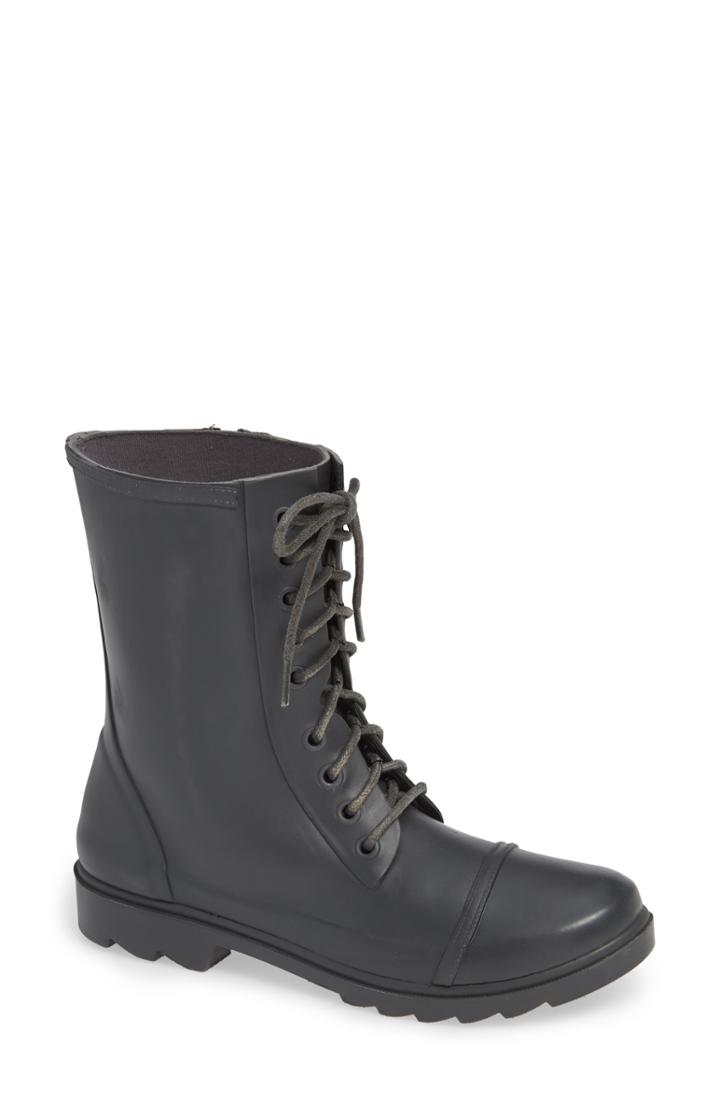 Women's Steve Madden Troopa Rain Boot M - Grey