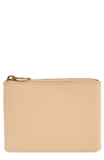 Madewell The Leather Pouch Wallet - Ivory
