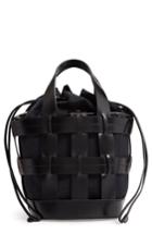 Trademark Cooper Cage Leather & Nylon Tote - Black